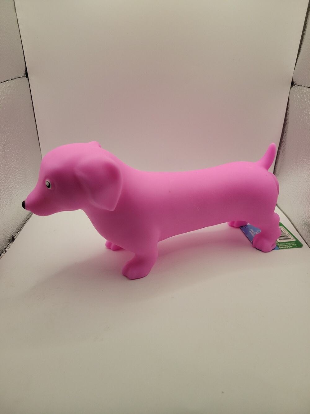Sunny Days Squeeezy Dachshund Dog Pink Squishy Fidget Toy NEW Squeezy